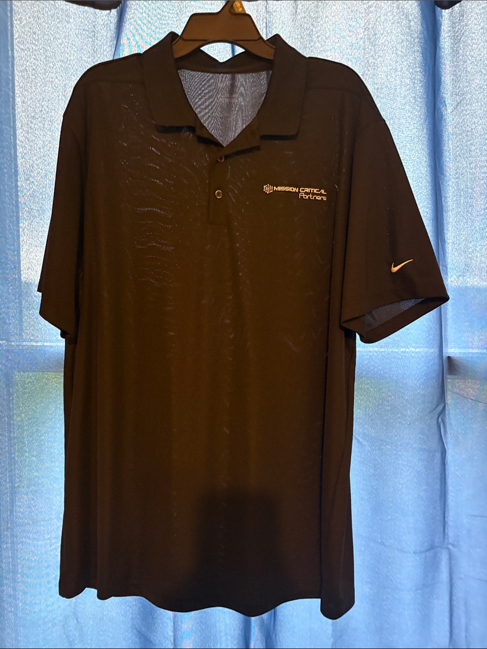 Nike Black Polo Shirt with Embroidered Logo